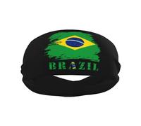 Bandas para el sudor para hombres Vintage Brasil Bandera brasileña Entrenamiento Diademas deportivas para hombres Diadema absorbida Moda Diadema ancha para correr Baloncesto Fútbol Ciclismo Tenis