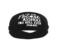 Bandas para el Sudor Soy el Mejor Idiota Que jamás conocerás, Bandas para el Cabello para Adultos, Diademas Antideslizantes, Tocado para Correr, Ciclismo, Baloncesto, Yoga y Fitness, elásticas, n