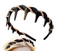 Bandas para la cabeza, bandas para el cabello, estilo sin deslizamiento, accesorios de , diseño de cráneo para niñas cómodo ajuste para el trabajo de entrenamiento Sports Gym en curso de exe