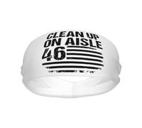 Bandas para la Cabeza Clean Up On Aisle 46 Sport Sweatband Bandas para la Cabeza Que absorben la Humedad Banda para el Cabello Unisex para Adultos