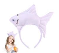 Bandas para la cabeza de pescado para niños, diadema de pelo relleno, diadema de pelo de pescado divertida, diadema de desgaste dulce para el lavado facial, diadema de pelo para niñas sin