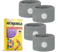 Bandas para mareos por movimiento/acupresión náuseas para náuseas, pulseras de mareo para alivio natural de las náuseas matutinas, mareos, ansiedad, mareos por movimiento (coche, mar, mareos de viaje)