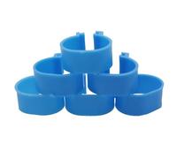 Bandas Para Patas De Pollo 100 anillos de pie sin palabras for aves corral, palomas, pollos, señalización 16 mm diámetro interior, for transportar animales granja(Blue 100 Pcs)