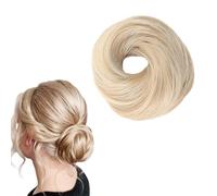 Bandas para Pelucas, Diademas de Bola, Cabello Liso, Bandas para Pelucas con Bandas Elásticas, Cabello Sintético, Bandas para Moños, Trenzas Abultadas Para Mujeres y Niñas Que Salen (Dorado claro)