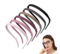 Bandas para quien lleva gafas | Paquete de 6 diademas antideslizantes, con dientes, cuadradas, sin dolor de cabeza, onduladas, banda para gafas | Para hombre mujer adolescente diario trabajo lavado