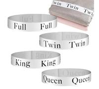 Bandas para Sábanas Organizadoras - Juego De 4 Bandas Etiquetadoras Organizadoras | Organizador de Sábanas Mantas y Edredones,para Armario Dormitorio Lavandería Habitación Clóset Manta Colchón Edredón