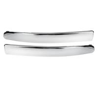 bandas rejilla automóvil Para Fiat 500 2007-2015 Cubierta Estilo Cromado 735455056 57 Rejilla Antiniebla Moldura Inferior Parachoques Delantero Coche(Pair)