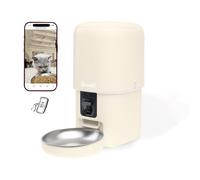 Banddit - Dispensador de croquetas inteligente de pesca - Seguimiento dietético para gatos y perros pequeños - Programación hasta 15 comidas - Cámara HD & Micro - Depósito hermético 4L
