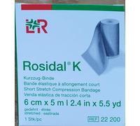 Bande de Compression médicale Rosidal K Lohmann Rauscher-5 m x 6 cm
