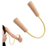 Bande D'Exercice Dorsale - Bande De Résistance Avec Poignée En Bois De Hêtre 15kg Extenseur Latex Naturel Élastique Fitness Musculation Bras Et DOS Outil Pilates Yoga Boxe Entraînement À Domicile