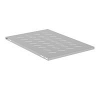 Bandeja 1U Lanberg AK-1018-S 19" 480x675mm 120kg Acero Gris RAL7035 4 Puntos Rack