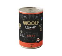 Bandeja 6 Latas Paté para Perro - Woolf Ultimate Húmedo Cerdo 400gr