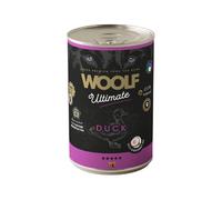 Bandeja 6 Latas Paté para Perro - Woolf Ultimate Húmedo Pato 400gr