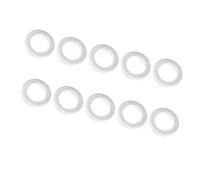Bandeja aceite 10 Uds. Arandelas De Aceite Motor Juntas Tapón Drenaje 12x20x2mm Tono Plateado Aluminio OD 20mm ID 12mm Piezas Automóvil Cárter aceite(8x12x1.5mm)