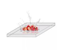Bandeja acrílica de Alta Transparencia, Caja de Almacenamiento Cuadrada, Caja de exhibición, Tanque de Agua Poco Profundo, cosméticos, Accesorios de fotografía publicitarios(20x20x15cm/7.9x7.9x5.9in)