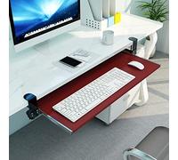 Bandeja ajustable para teclado con abrazadera, plataforma extensible para teclado de escritorio, reposabrazos, estante de almacenamiento para mouse y accesorios, diseño ergonómico