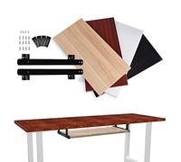 Bandeja ajustable para teclado debajo del escritorio, estante deslizante para teclado y ratón, 25 kg, diseño de madera resistente, 4 colores, 60 x 27 cm