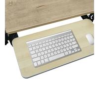 Bandeja ajustable para teclado debajo del escritorio, soporte ergonómico para teclado de computadora, soporte para teclado que ahorra espacio, fácil instalación, se adapta a la mayoría de escritorios