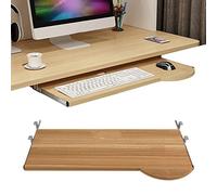 Bandeja ajustable para teclado, soporte para teclado y mouse debajo del escritorio, plataforma de teclado deslizante, cajón de teclado extraíble para uso en casa y oficina