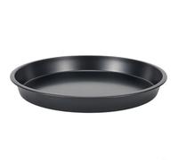 Bandeja antiadherente de acero al carbono para horno microondas para hornear pizza, patatas fritas, carne y pescado con diseño de forma redonda para un fácil desmoldeo y resistencia a altas
