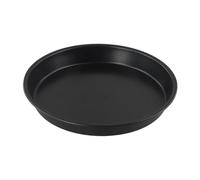 Bandeja antiadherente de acero al carbono para horno microondas para hornear pizza, patatas fritas, carne y pescado con diseño de forma redonda para un fácil desmoldeo y resistencia a altas