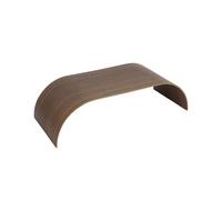 Bandeja AYTM Curva, color nogal, 62 x 25 x 16 cm, madera