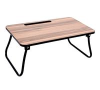 Koopman International – Bandeja para cama Metal Bambú 52x30x21 cm