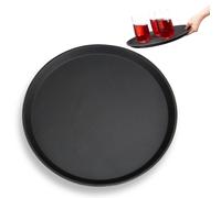 Bandeja camarero ligero 0,5 kg bandeja servir bandeja redonda bandeja negra