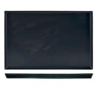 Bandeja Cerutti Blurex Rectangular 60×40 cm Acero Inoxidable Negro Agnelli