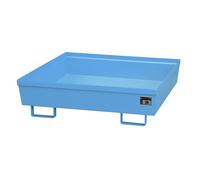 Bandeja colectora de acero con borde perfilado eurokraft pro, L x A x H 1200 x 1200 x 335 mm, sin rejilla