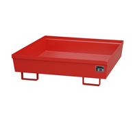 Bandeja colectora de acero con borde perfilado eurokraft pro, L x A x H 1200 x 1200 x 335 mm, sin rejilla
