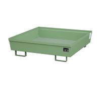 Bandeja colectora de acero con borde perfilado eurokraft pro, L x A x H 1200 x 1200 x 335 mm, sin rejilla