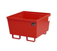 Bandeja colectora de acero con borde perfilado eurokraft pro, L x A x H 800 x 800 x 545 mm, sin rejilla