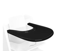 Bandeja Compatible con Silla Stokke Tripp Trapp, Bandeja para Trona Stokke Accesorios para Silla Alta para Niños Pequeños de 6 a 36 Meses (Negro)