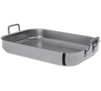 Bandeja con Alas y Rejilla 36x27cm (Acero Inoxidable) - SILAMPOS