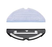 Bandeja Con Paño De Fregona, Depósito De Agua For Aspiradora Robótica, Compatible Con Roborock, Placa De Soporte For Aspiradora S7 S70, Repuestos, Soporte For Fregona Y Colector De Polvo.(Black 1Mop)
