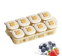 Bandeja Congeladora Alimentos Recipiente De Caldos Infantil | Molde Para Congelar Snacks Infantiles Para Padres Niñeras Guardería Hogar Apartamento Cocina Comedor Leche Materna Yogur