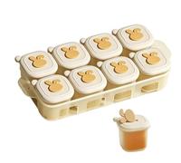 Bandeja congeladora de alimentos en Contenedor Hermético | Molde Para Congelar Snacks Infantiles Para Padres Madres Leche Materna Yogur Guardería Hogar Apartamento Cocina Comedor