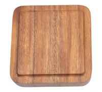 Bandeja cuadrada de madera de nogal, plato de servir de madera maciza para frutos secos, frutas, postres, cuenco de madera minimalista para decoración de comedor