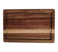 Bandeja cuadrada de madera maciza de acacia para café postre panadería que sirve moderna(1)