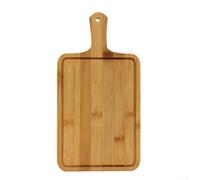 Bandeja cuadrada de madera maciza para pizza con asa para hornear, cortar pan, almacenamiento de ingredientes y tareas de servir junto a la mesa (tamaño cuadrado grande)