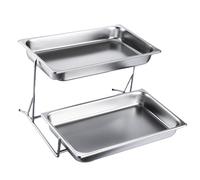Bandeja de 3 niveles para bufé de alimentos, perfecta para postres, frutas, aperitivos y condimentos, ideal para fiestas, bodas y eventos, elegante expositor