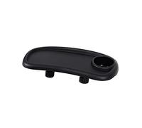 Bandeja de accesorios con abrazadera de tornillo para carrito de bebé, comida con soporte para tazas