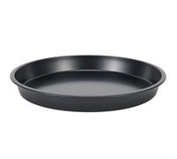 Bandeja de acero al carbono para horno microondas para hornear pizza con revestimiento antiadherente, varios tamaños para crujir y cocinar varios alimentos (E)