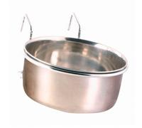 Bandeja de acero inoxidable con soporte para pájaros - Cantidad: 600 ml