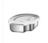 Bandeja de acero inoxidable en forma abanico for cocinar al vapor, cesta for el hogar, artefacto for verduras, olla arrocera eléctrica para olla instantánea Cocina casera Accesorios(1pc with lid)