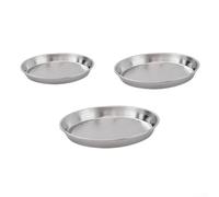 Bandeja de acero inoxidable para hornear al aire libre diseñada para barbacoa, freír y asar con tecnología conductora del calor y diseño compacto ligero (6.9 x 6 pulgadas)