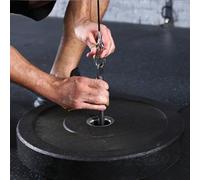Bandeja de acero para pesas para almacenamiento y transporte entre estaciones durante el entrenamiento de circuito y fuerza de cuerpo completo (B-23 cm)