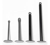 Bandeja de acero para pesas para almacenamiento y transporte entre estaciones durante el entrenamiento de circuito y fuerza de cuerpo completo (D-38 cm, 2,5 de diámetro)