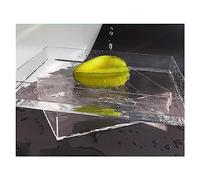 Bandeja de acrílico for fotografía, vitrina de exhibición, accesorios flotantes for fotografías, tanque de agua transparente poco profundo, caja portátil for almacenar alimentos y cosméticos, altura 5